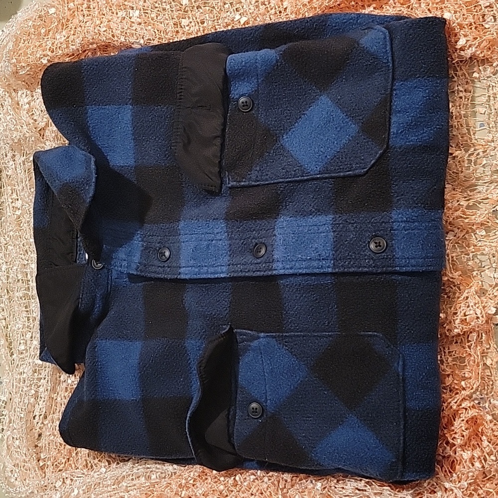 Wrangler, XL, blue and black flannel